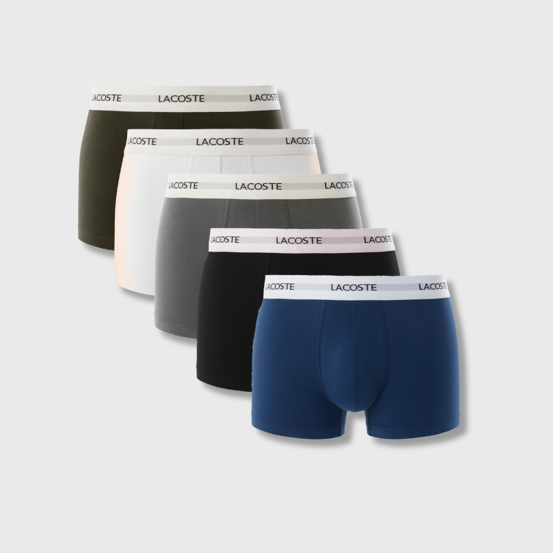 Kit de Cuecas Trunk 5 Peças - Lacoste